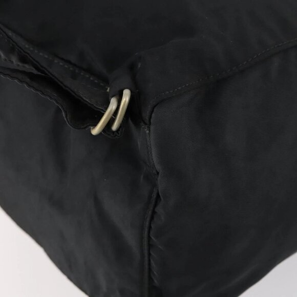 PRADA Backpack Nylon Black Silver Auth bs30542 main image 12